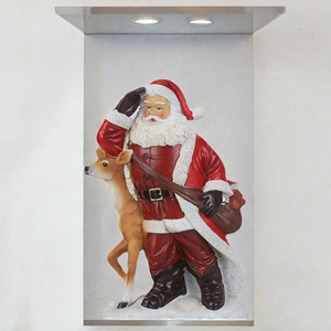 Figura de Resina de Santa Claus, Adorno Navideño para Mesa, Estatua Decorativa para el Hogar, Oficina o Regalo - Product Image 3