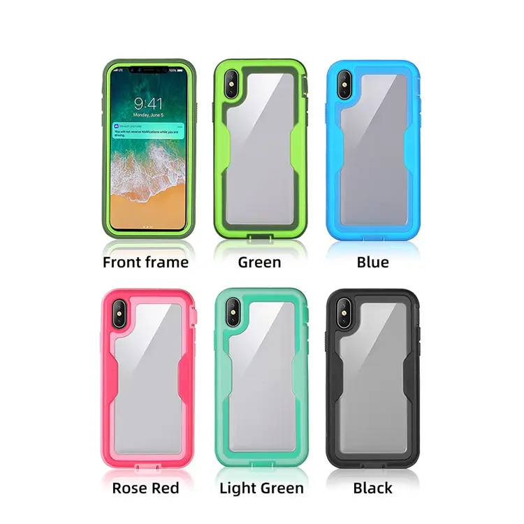Rugged Hybrid Shockproof Dual Layer TPU+PC Full Protective phone case for iphone 11 series mobile phone case