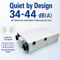 Ventilateur de récupération d'énergie (ERV) pour climats froids avec chauffage PTC, idéal pour les projets d'air frais à basse température – Fabrication OEM