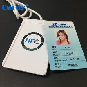 ACR122U Lectores de tarjetas NFC 13,56 MHz Lector de tarjetas IC inteligente sin contacto vinculado a PC Lectores de tarjetas de control de acceso RFID - Product Image 3