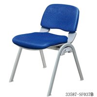 Chaise de formation en maille noire avec tablette d'écriture et accoudoirs, pieds en acier, chaise de bureau scolaire 33587-SF037A
