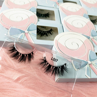 Cils naturels volumineux en bande complète, faux cils en vison synthétique, sans cruauté, avec bande en coton noir
