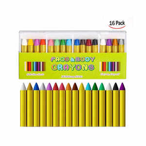 Haute qualité Non toxique 16 couleurs visage <span class=keywords><strong>peinture</strong></span> Crayons sécurité <span class=keywords><strong>peinture</strong></span> bâtons <span class=keywords><strong>crayon</strong></span> pour Halloween pour enfants bricolage - Product Image 1