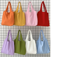 Sac fourre-tout en jean uni grande capacité, décontracté, style rétro minimaliste, à porter à l'épaule