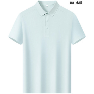 Polo de Manga Corta para Mujer, Negro, Transpirable, de Punto, Ropa de Trabajo de Verano con Logotipo Personalizable, Uniforme Corporativo GJ22-B2 - Product Image 3