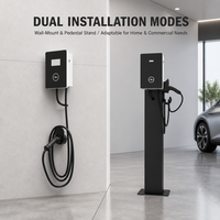 Chargeurs de voitures électriques 7 kW 32 ampères, borne de recharge murale EVSE niveau 2 7 kW, IEC 62196-2 SAE J1772, station de recharge pour véhicules électriques