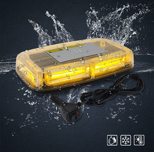 Lumière de signalisation à LED 6 COB 36W, longue rangée, rouge, bleu, blanc, vert, ambre, disque magnétique, lumière stroboscopique pour toit de voiture, camion - Product Image 6