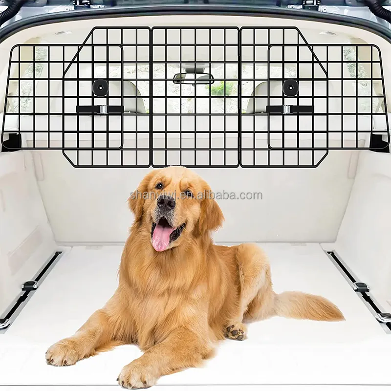 TOOTUFF Malla de alambre Universal SUV Coche Perro Barrera y reposacabezas Tamaño ajustable