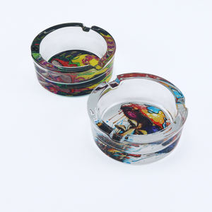 Cenicero de Cristal Moderno y Portátil para Cigarros, Sin Humo, para Hogar, Oficina, Interiores, Exteriores, Patio, Ceniceros de Cristal Sin Plomo para Cigarrillos - Product Image 3