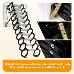 Échelle de <span class=keywords><strong>grenier</strong></span> électrique en aluminium, échelle de <span class=keywords><strong>plafond</strong></span> pliable, échelle de <span class=keywords><strong>grenier</strong></span> en alliage d'aluminium, moderne, CE, type Zhejiang 1AA - Product Image 4
