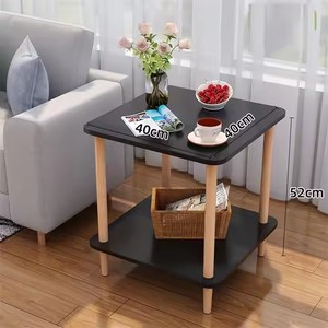 Modern 2-Level Nightstand com armazenamento Rack Small Space Farmhouse End <span class=keywords><strong>Table</strong></span> para quarto ou entrada da sala - Product Image 1