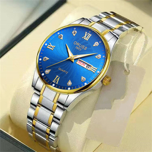 Reloj de cuarzo genuino para hombre, resistente al agua, sencillo, versátil, de alta gama, con calendario. - Product Image 6