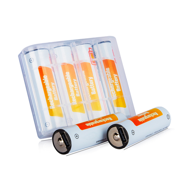 Wholesale AA Batteries Rechargeable 1.5V 2700mWh Usb-C Lithium-ion Battery Type C Li Ion Battery Aa Charger With Usb Cabl