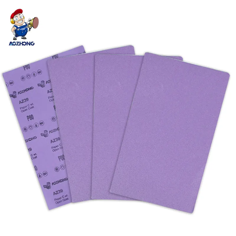 China Sandpaper Manufacturers 9x11 Inch Sand Paper 100 Grit Wet / Dry Silicon Carbide Sandpaper Sheet