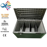 Boîtier de transport étanche IP65 en plastique PE pour câbles et accessoires, idéal pour les événements et spectacles