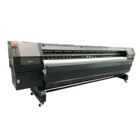 Imprimante à solvant grand format Disen 3,2 m, Konica 512i 1024i, éco-solvant, 720/1440 dpi, 4 têtes, automatique rouleau-à-rouleau, 4 couleurs
