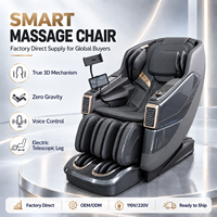 Kursi Pijat Zhipin 4D Full Body Zero Gravity Portabel Lipat Mewah Elektrik Shiatsu Recliner AI Intelligent Scanner Massage