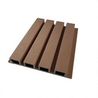 Échantillon gratuit de panneaux de revêtement mural en bois composite WPC certifiés CE, panneaux imperméables pour la décoration murale extérieure