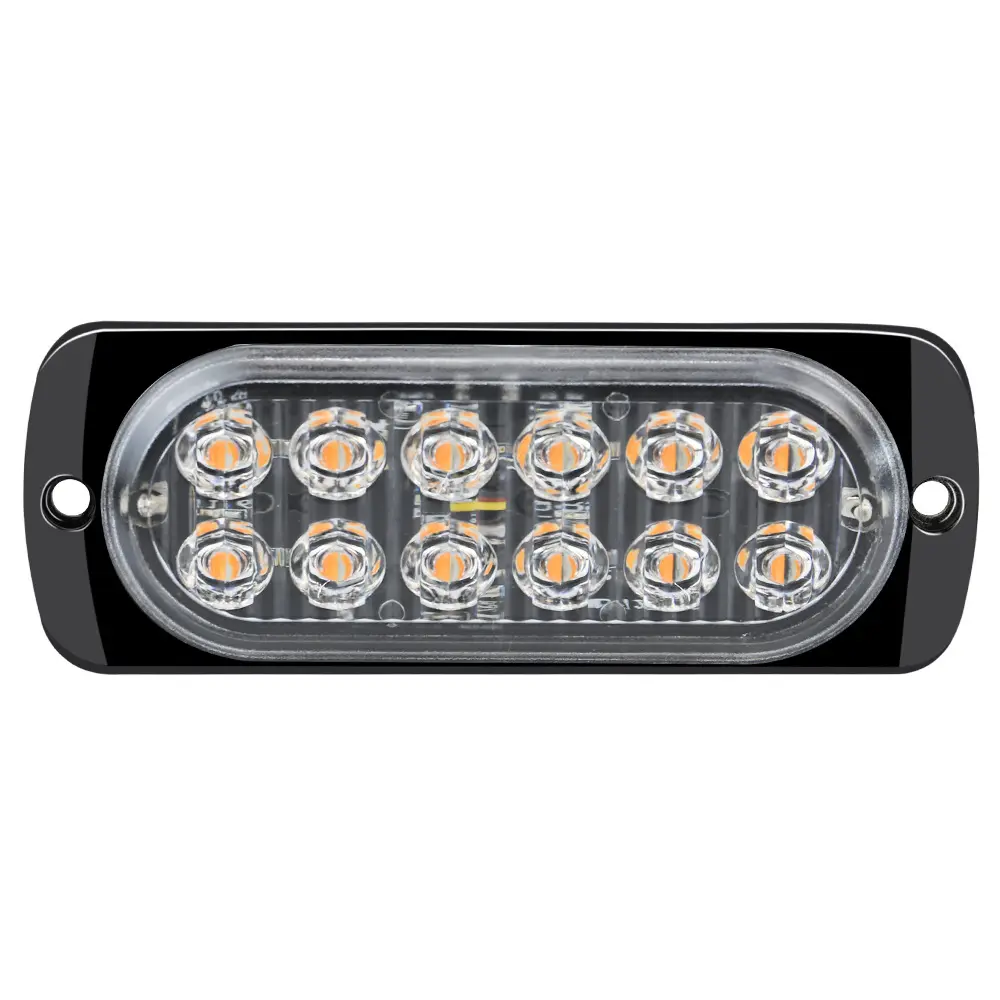 Lampu samping mobil 12 led, lampu mobil led untuk truk trailer mundur dengan strobo