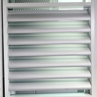 Persianas Horizontales Ajustables para Techo Exterior Modernas, Paneles de Aleación de Aluminio, Ecológicas, Ligeras, Duraderas y Decorativas