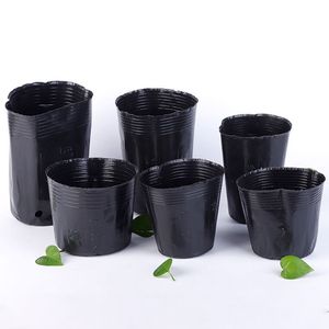 <span class=keywords><strong>Macetas</strong></span> <span class=keywords><strong>de</strong></span> flores negras para vivero, maceta <span class=keywords><strong>de</strong></span> plástico suave para jardín, fácil <span class=keywords><strong>de</strong></span> mover - Product Image 6