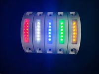 Réflecteur solaire en aluminium à LED pour marquage routier, marqueurs de voie, balise solaire pour allée