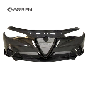 Parachoques delantero de fibra de carbono completo estilo <span class=keywords><strong>GTA</strong></span> para <span class=keywords><strong>Alfa</strong></span> <span class=keywords><strong>Romeo</strong></span> <span class=keywords><strong>Giulia</strong></span> de alta calidad OEM forjado Honeycomb New Condition - Product Image 3