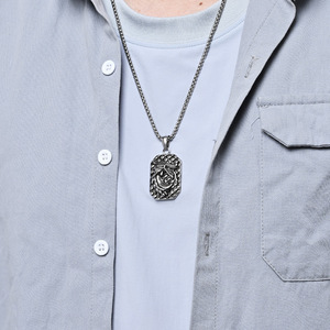 Collar con Colgante de Dragón de Acero Inoxidable para Hombre, Diseño del Zodíaco Animal, Cadena Dorada, Joyería - Product Image 3