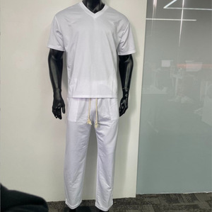 Tùy Chỉnh Nhãn Mens Thiết Kế Mới Nhất 2PC Thiết Lập Giản Dị Ngắn Tay Áo T-Shirt Và Quần 2 Mảnh Phù Hợp Với - Product Image 3