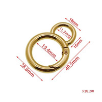Aksesoris Rantai Tas Dompet Cincin O Logam Grosir, Klip Karabiner Paduan, Gesper Pengunci, Pengait Snap untuk Tas Tangan