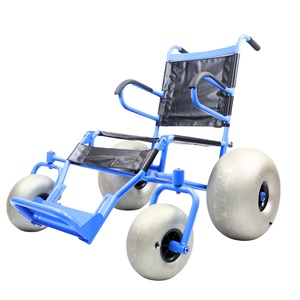 MUNIU tuttoterreno per adulti sedia a rotelle da spiaggia in vendita con pneumatici mongolfiera per sabbia soffice - Product Image 1