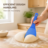 Spatule flexible en plastique de qualité alimentaire pour pâte à pizza, antiadhésive, accessoire de cuisine