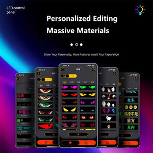 원격 앱 제어가 가능한 <span class=keywords><strong>LED</strong></span> 자동차 눈 디스플레이 프로그래밍 가능한 악마 눈 표시기 조명 애니메이션 눈 - Product Image 4