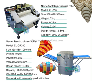 Machine à rouler et à étaler la pâte à croissants automatique <span class=keywords><strong>de</strong></span> comptoir, <span class=keywords><strong>en</strong></span> acier inoxydable, électrique, équipement <span class=keywords><strong>de</strong></span> formage <span class=keywords><strong>de</strong></span> pâtisserie et <span class=keywords><strong>de</strong></span> pain pour <span class=keywords><strong>boulangerie</strong></span> - Product Image 6