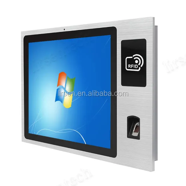 Sağlam endüstriyel hepsi bir Android pencere Tablet paneli Computer15 "Pcap dokunmatik Pc parmak baskı Rfid okuyucu kamera J1900 RK3288