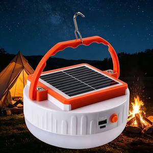 Lampe de camping solaire LED portable, rechargeable par USB, lampe d'urgence avec fonction de banque d'alimentation, lampe solaire suspendue étanche pour l'extérieur - Product Image 6
