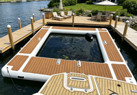 Nouvelle Piscine Gonflable Personnalisable 2026 pour Yacht avec Filet, Plateforme Flottante pour Divertissement Aquatique en Mer