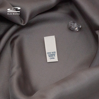 Étiquette de soin en Satin lavable à coupe droite, prix compétitif d'usine