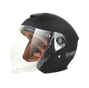 Venta al por mayor de doble lente de seguridad resistente mujeres damas adultos cascos de motocicleta