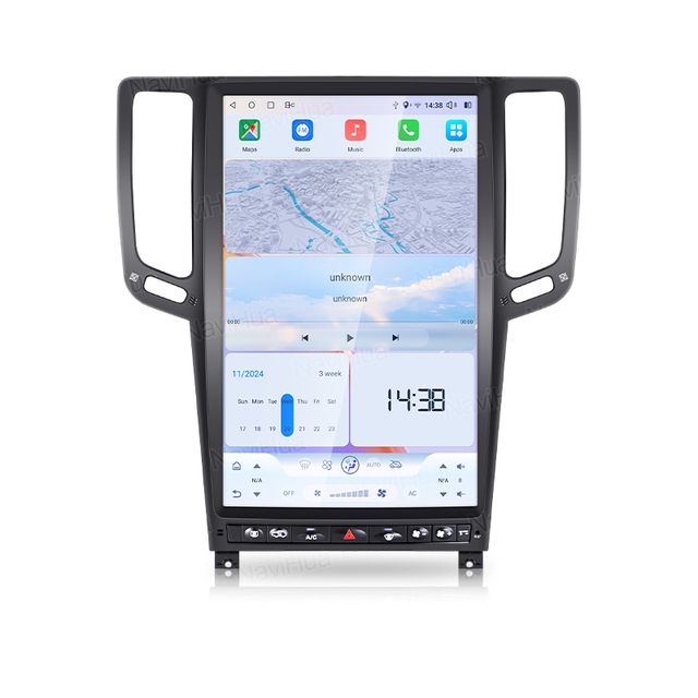 Navihua For Infiniti G25 G37 G37S 2007-2013 Q60 2013 Android Car Radio with DSP Navigation GPS Multimedia Carplay Player Stereo
