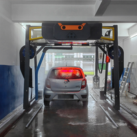 Machine de lavage de voitures sans contact, écologique, certifiée CE, à bras oscillant simple, recyclage d'eau électrique, économie de 85 % d'eau, 8 MPa