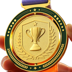 Medallas Metálicas 3D de Lujo Personalizadas de Alta Calidad, Chapadas en Aleación de Zinc, Insignias Reflectantes, Forma Personalizada, Tiempo de Entrega de Muestra de 7 Días - Product Image 1