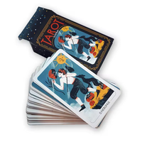 Vente en gros de cartes de jeu personnalisées, oracles signifiant livre en langue russe, jeu de cartes de jeu imprimées, cartes de tarot avec guide