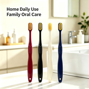 Brosse à dents manuelle souple pour adultes, avec manche antidérapant, pour le nettoyage quotidien des dents à domicile (vente en gros) - Product Image 3