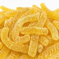 Bonbons en gros en vrac, sucettes acidulées, sac de bonbons fruités, bonbons acidulés sucrés halal personnalisés en Chine, bonbons gélifiés longs enrobés de sucre