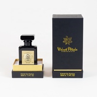 Kotak Hadiah Kosmetik Kertas Kustom 50Ml 100Ml Botol dan Kotak Arab Kosong Hitam Emas Kotak Parfum Mewah Kustom Pria Wanita