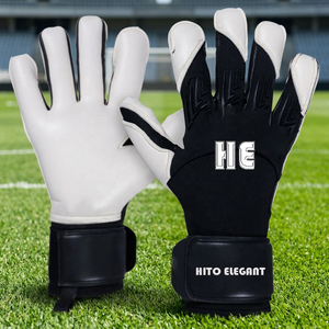 Meilleurs gants de gardien de but de football professionnels Nouveaux gants de football en latex respirant avec sangle de protection des doigts ou bande élastique - Product Image 4