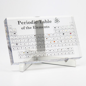 Adorno de la Tabla Periódica de Acrílico, Cristal Transparente, Exhibición de Elementos Químicos, Decoración de Escritorio, Regalo Escolar - Product Image 2