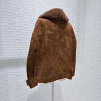 Nouvelle Arrivée Manteau en Cuir pour Femme en Daim et Peau de Mouton Style Motard Classique avec Fermeture Éclair Vêtement d'Extérieur Printanier pour Tenue Décontractée Urbaine