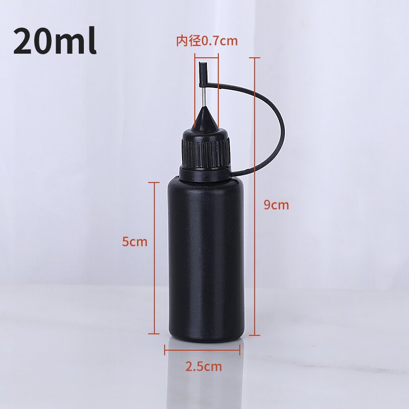 Flacon sténopé noir résistant à la lumière-20ml